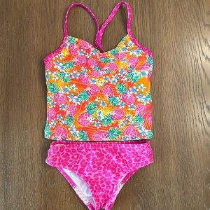 Speedo girls 2 piece tankini swimsuit